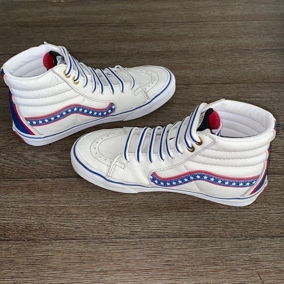 Vans Sk8-Hi Americana True WHITE RACING RED - Picture 5 of 7